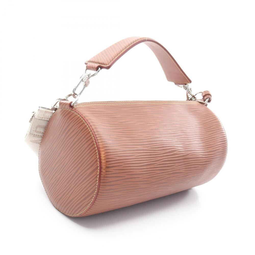 Louis Vuitton Soft Polochon Epi Handbag Leather Brown